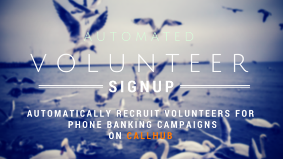 Sign up volunteers through web form
