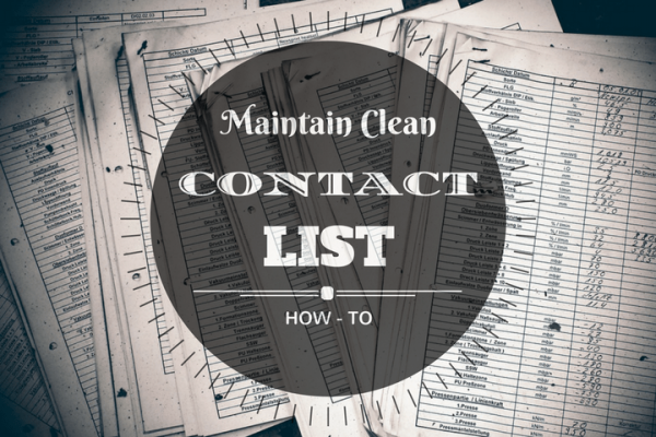 maintain healthy contact list