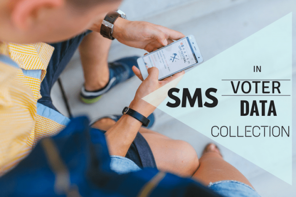 how to use SMS to collect voter data