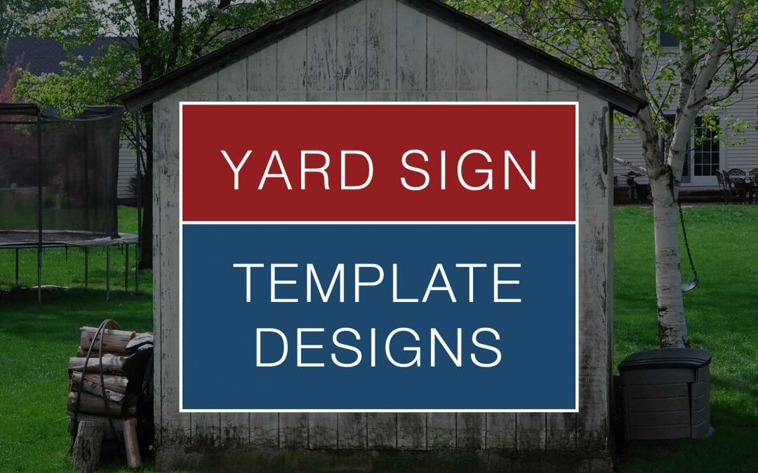 yard sign template design