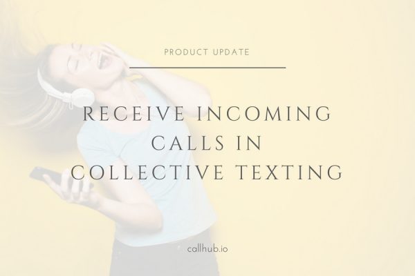 receive incoming calls in collective texting