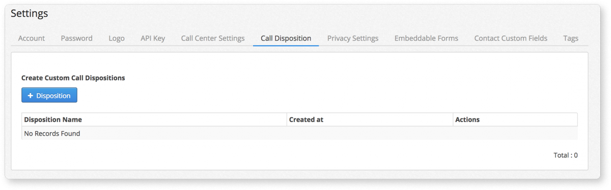 product update call center custom call disposition