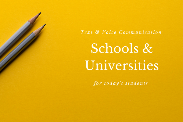 voice and text communication service for school, universities and online academies