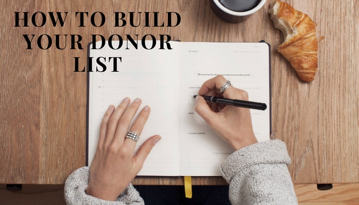 How To Build Your Donor List