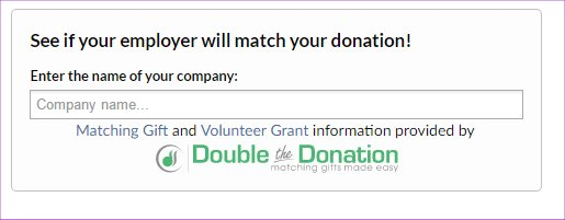 doublethedonation