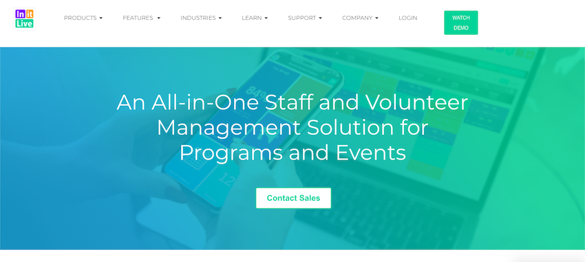 initlive event volunteer management software