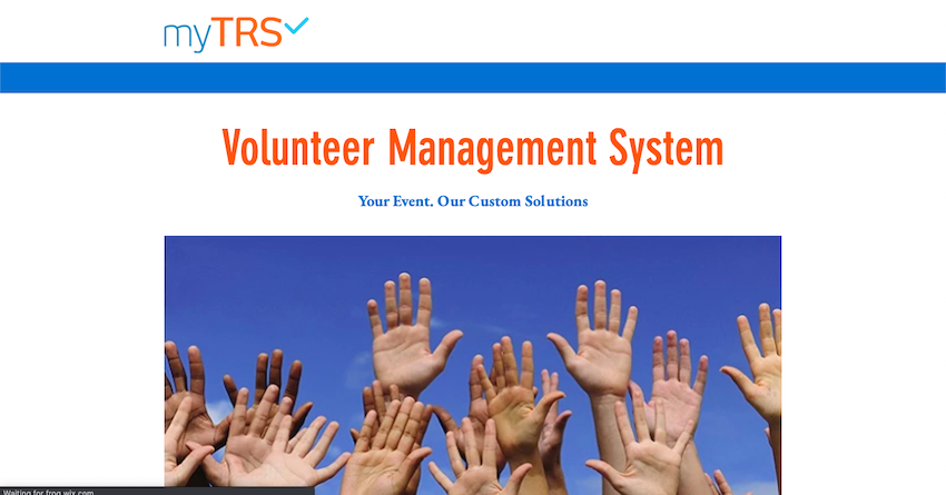 mytrs volunteer management system