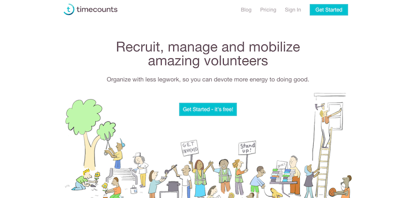 timecounts volunteer recruiting software