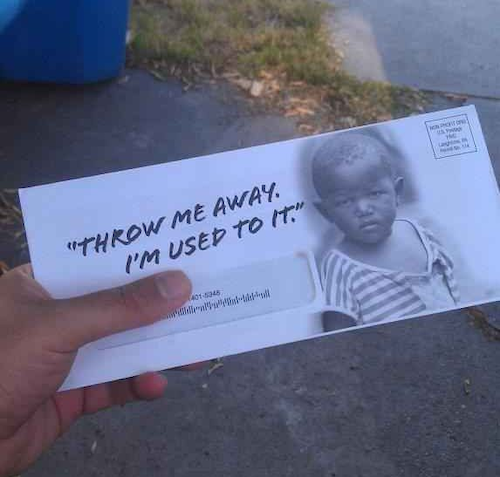 Direct mail fundraising example