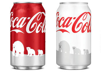 Arctic home campaign - Coca cola cans