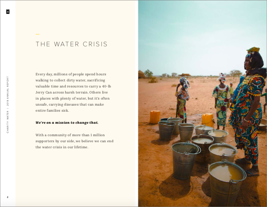 Charity Water - Annual Report Example