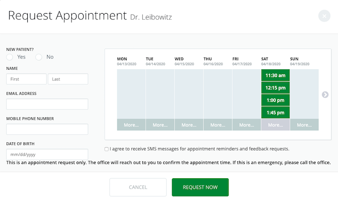 appointment-schedule-webform