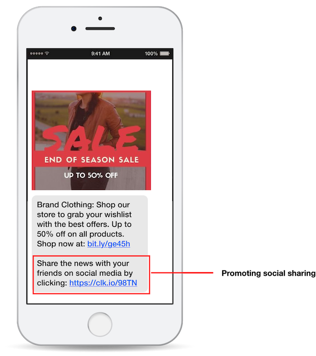 MMS Marketing promotional social sharing