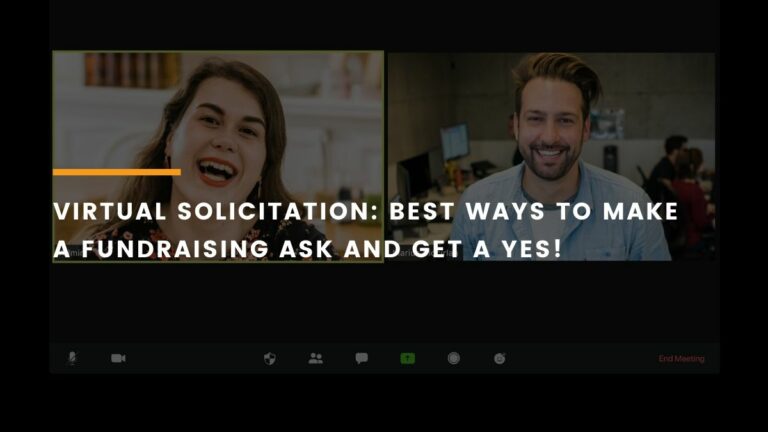 Virtual solicitation: Best ways to make a fundraising ask to get a YES!