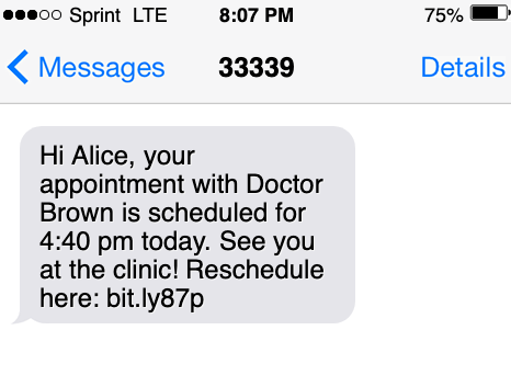 difference mms sms appointment reminder