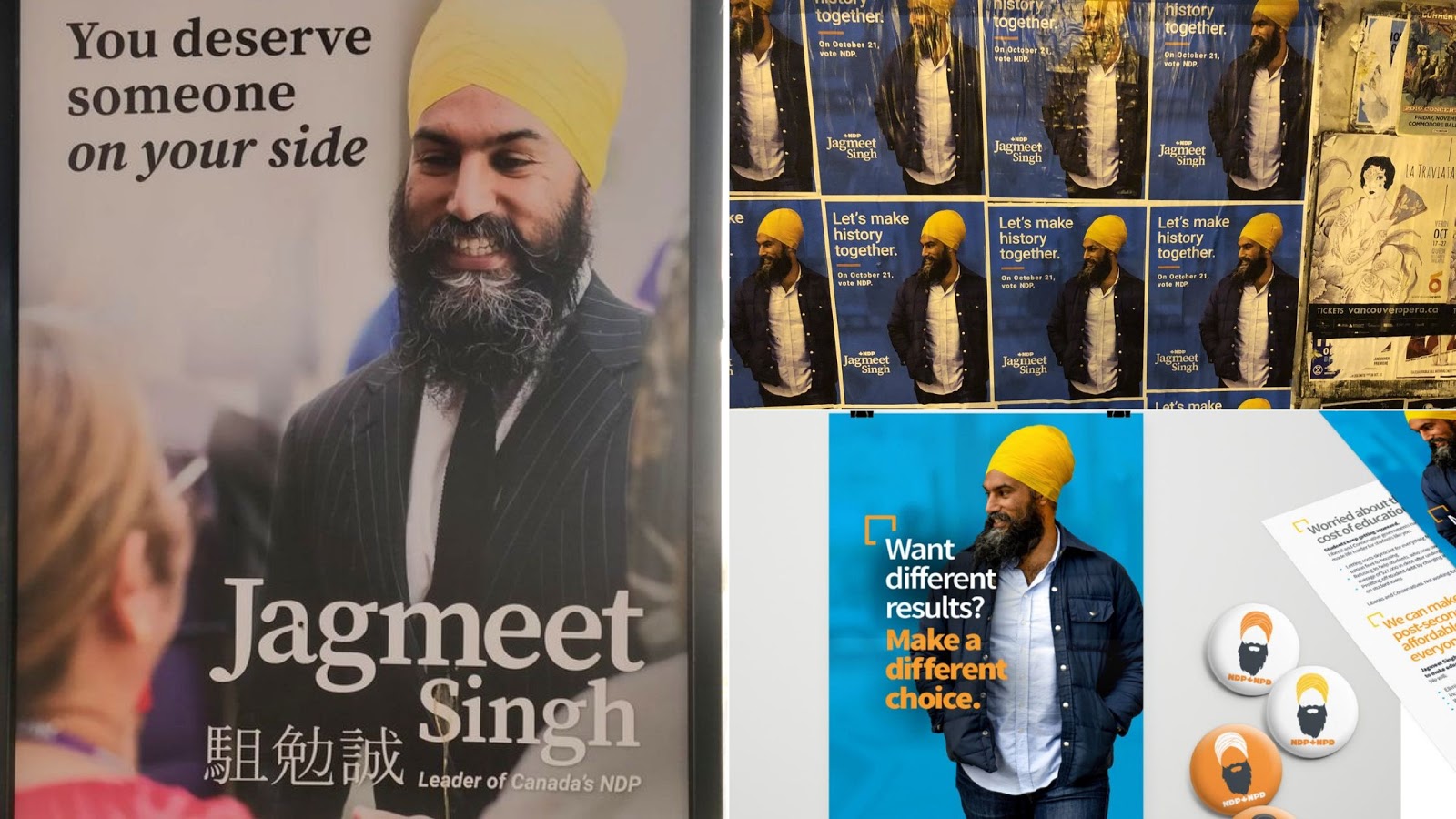 political campaign poster jagmeet singh