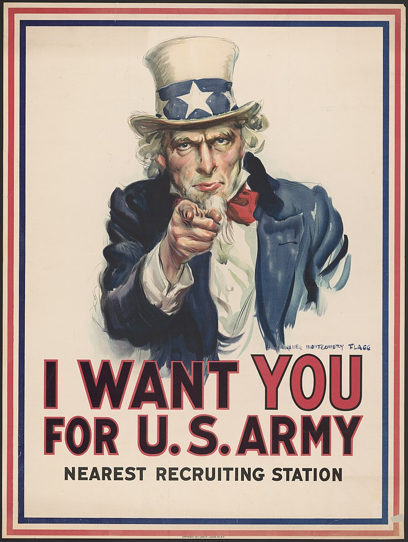 political campaign poster uncle sam army