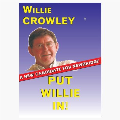 political campaign poster willie ireland candidate