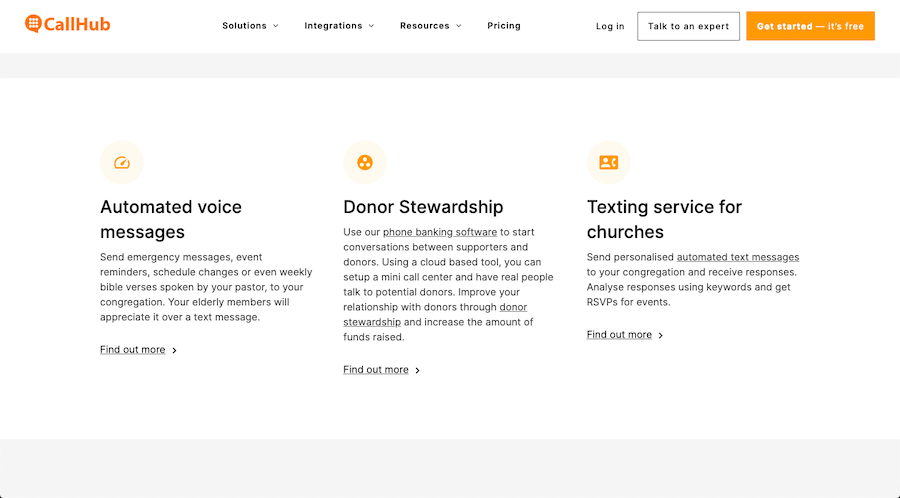 callhub church communication software