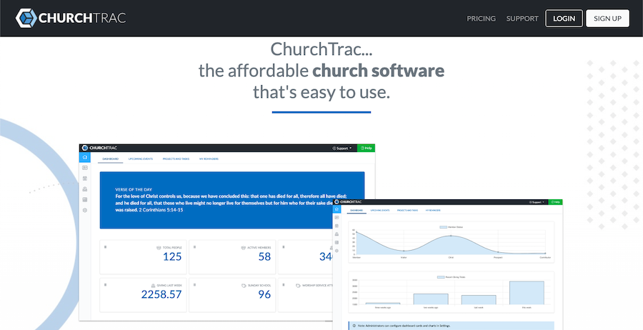 best database software for church of 200 people