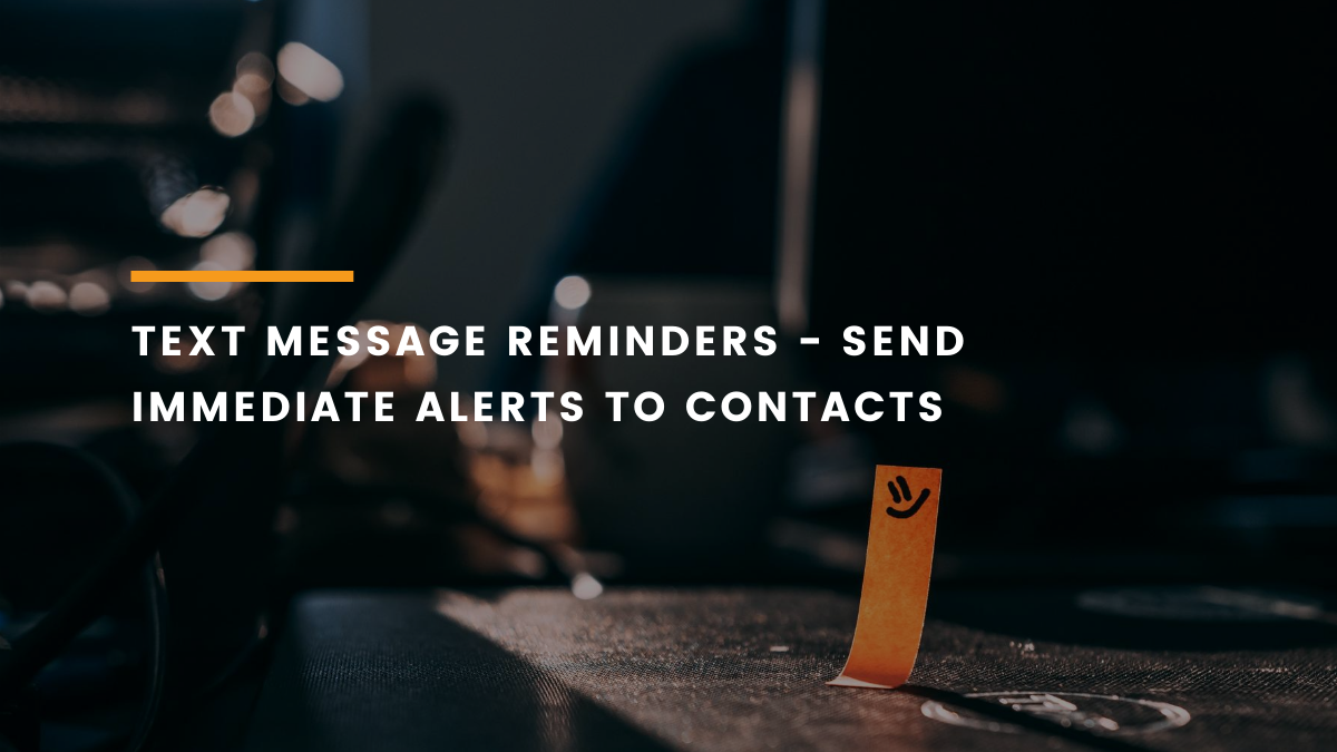 text message reminders feature