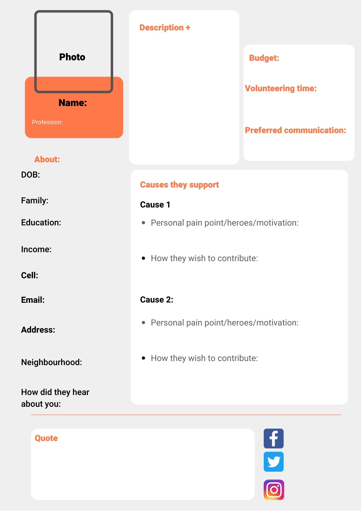 nonprofit-marketing-plan-template-donor-persona-form