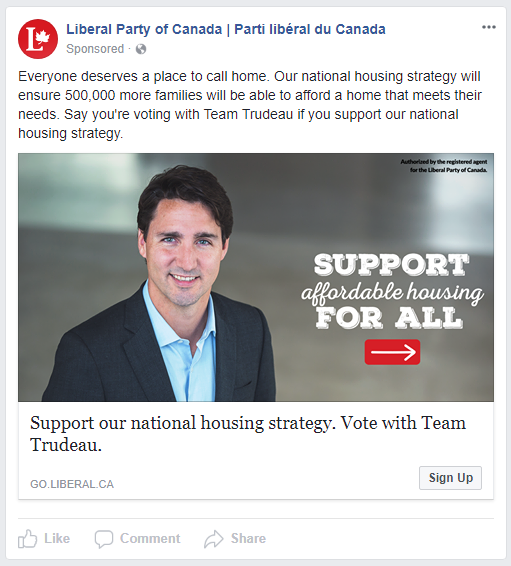 Facebook political ads