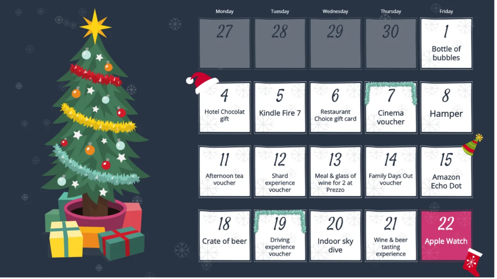 winter-fundraising-ideas-advent-calendar