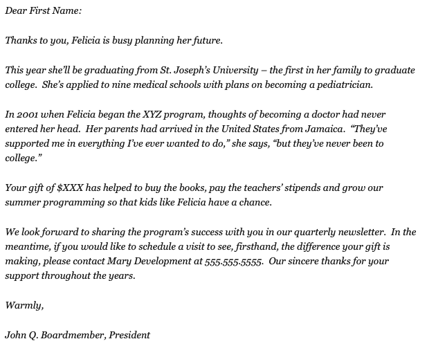 How To Craft The Perfect Donor Appreciation Letter