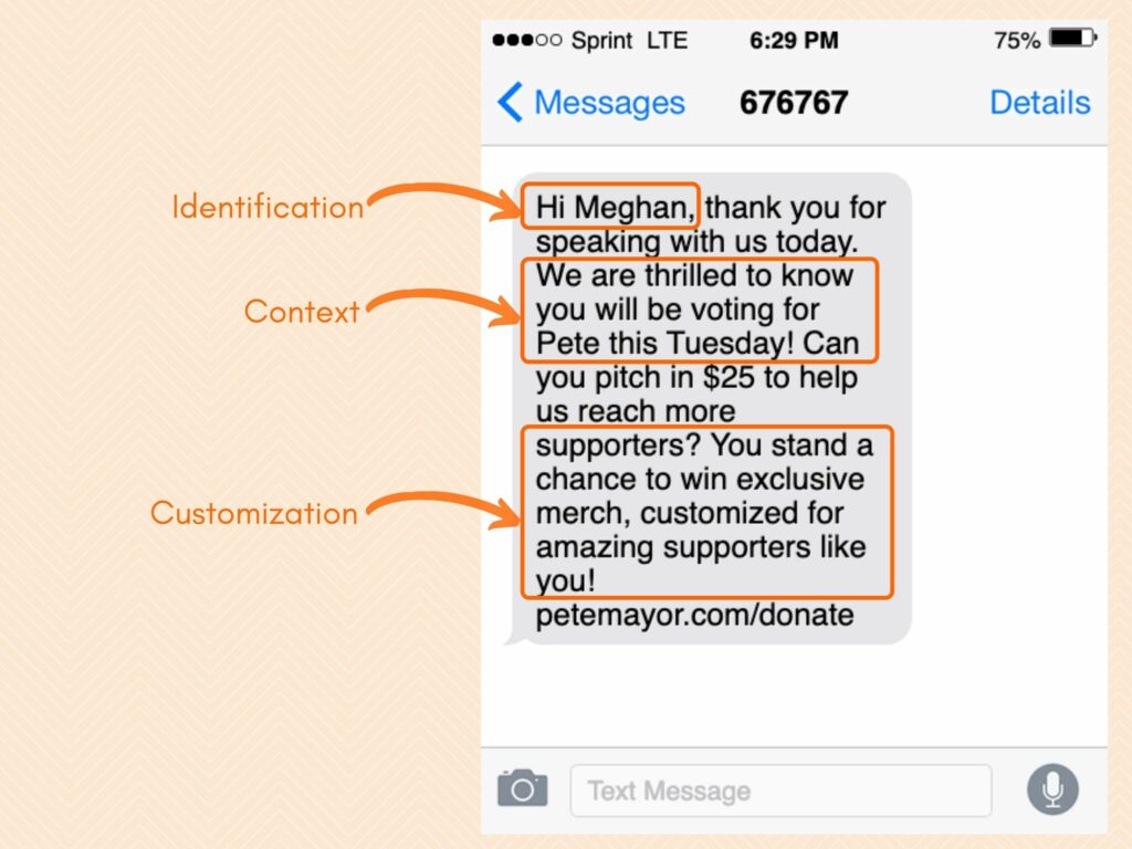 door-canvassing-text-personalization-strategy-example