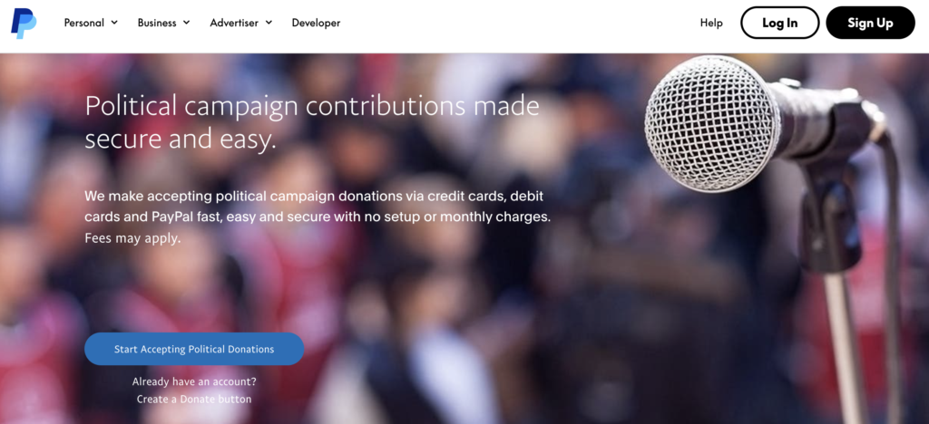 online-political-fundraising-paypal