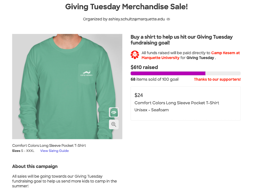 giving-tuesday-idea-merhcandise-sale