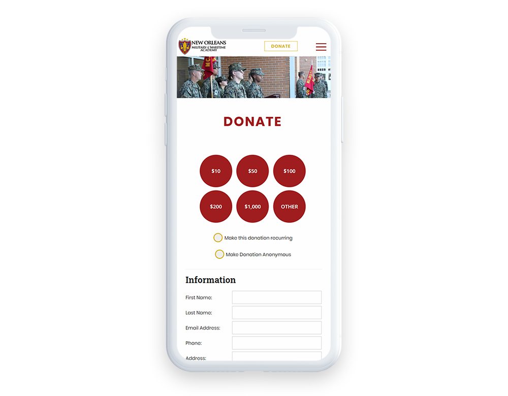 website prep tips for giving tuesday campaign mobile