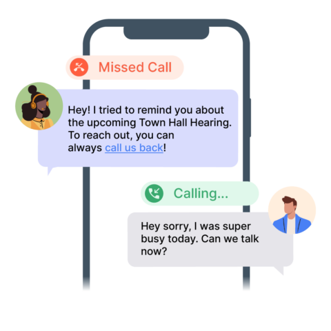 Texting from Call Center | Send texts while you're on call