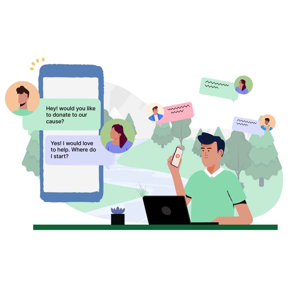 p2p-texting-app-fundraising