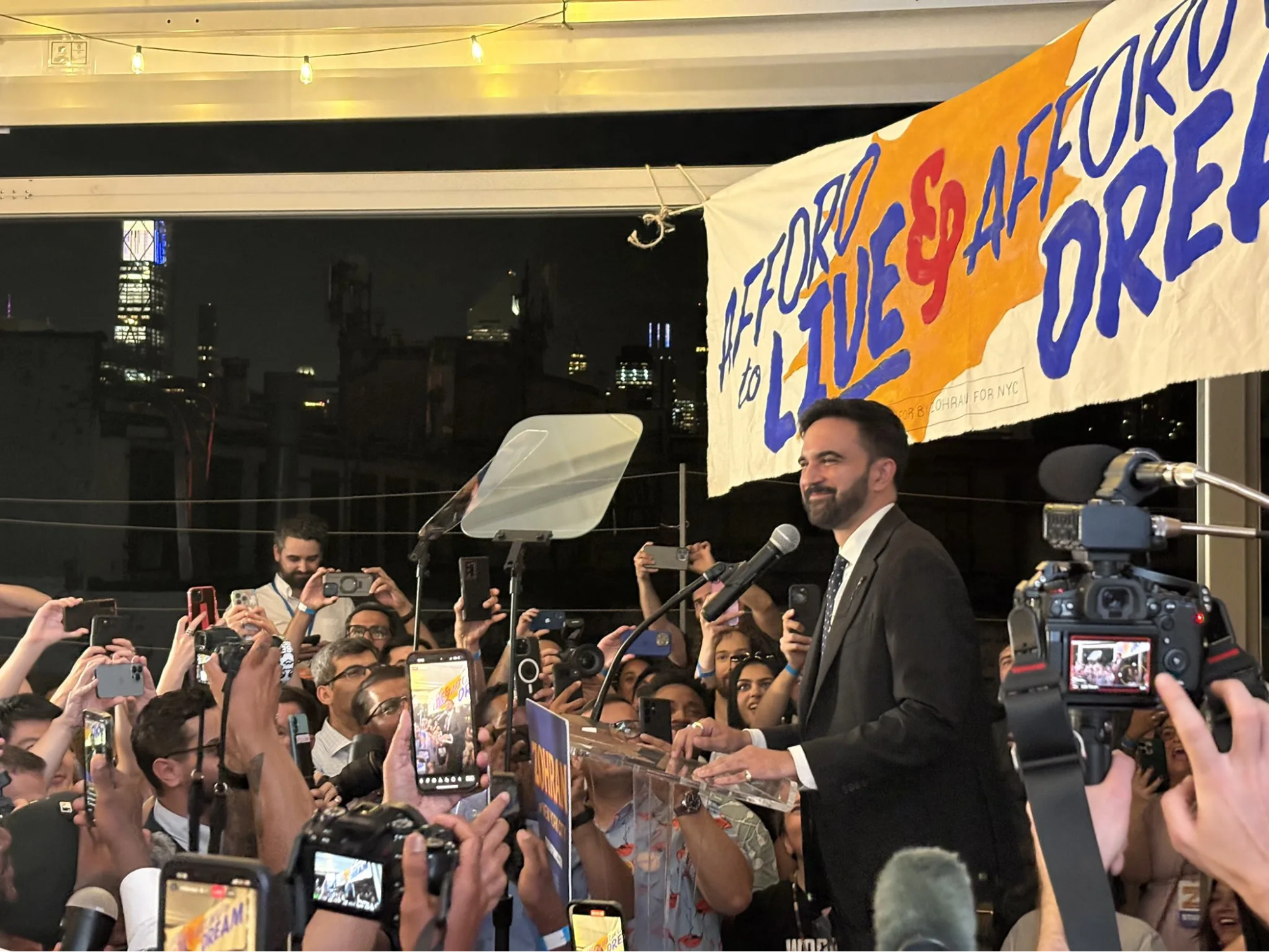 Zohran Mamdani campaign rally—digital organizing and grassroots turnout