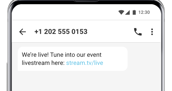 mass-texting-for-businesses-livestream-alert-message