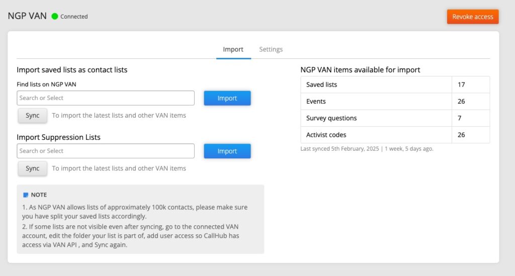 7_NGP_VAN_Integration_CallHub_import