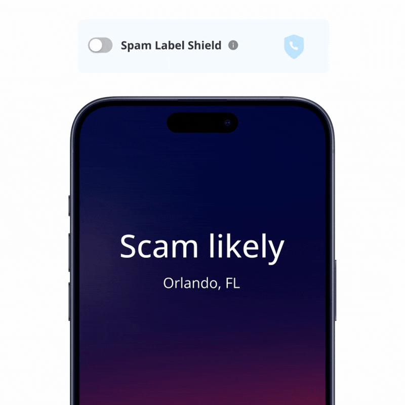 spam label shield