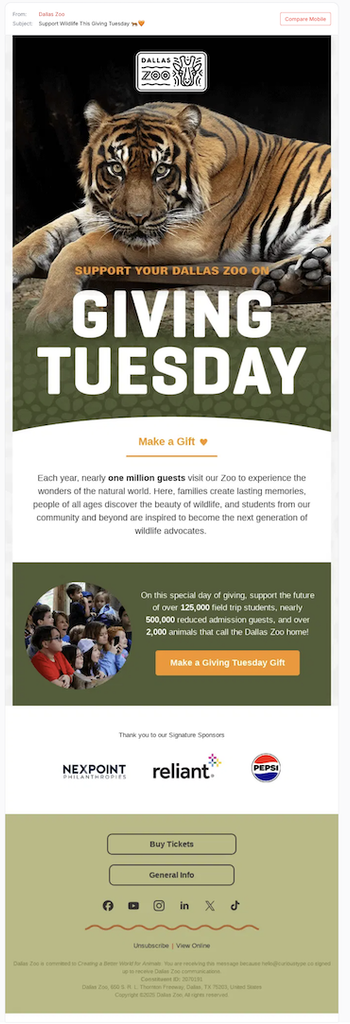 giving-tuesday-email-examples-dallas-zoo
