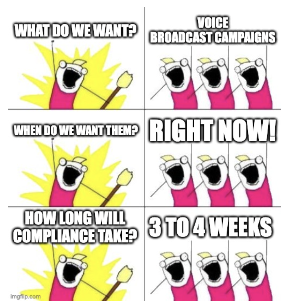 voice-broadcast-compliance-meme