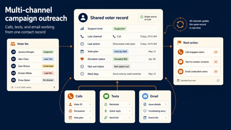 Multi-Channel Campaign Outreach: How to Combine Calls, Texts, and Email