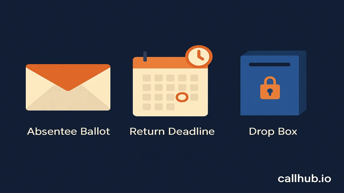 GOTV text template for chasing an absentee ballot