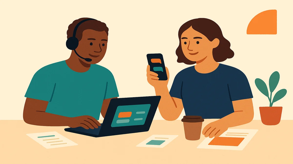 Volunteers phone banking for a nonprofit GOTV program