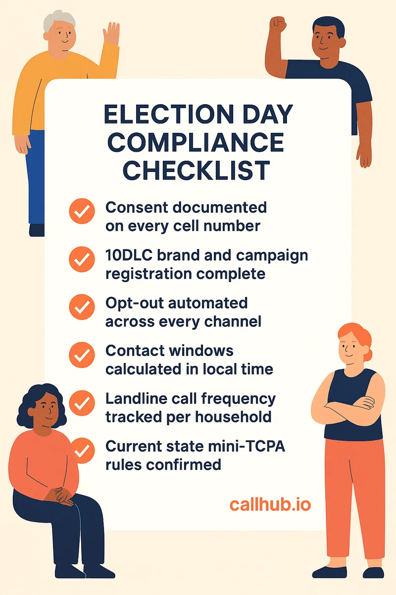 GOTV compliance election day checklist